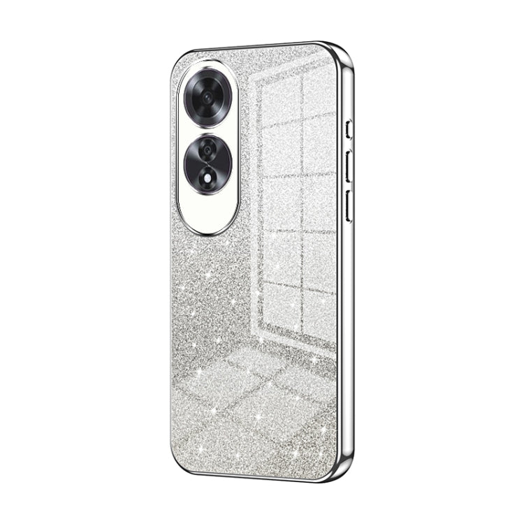 For OPPO A60 Gradient Glitter Powder Electroplated Phone Case