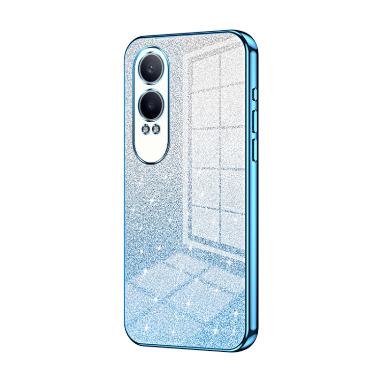 For OPPO K12x Gradient Glitter Powder Electroplated Phone Case