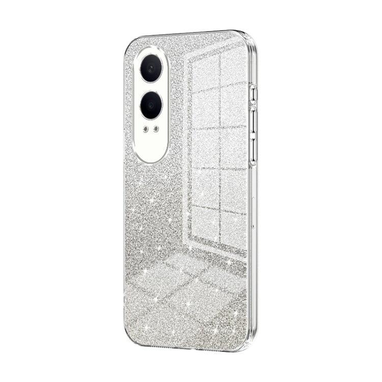 For OPPO K12x Gradient Glitter Powder Electroplated Phone Case