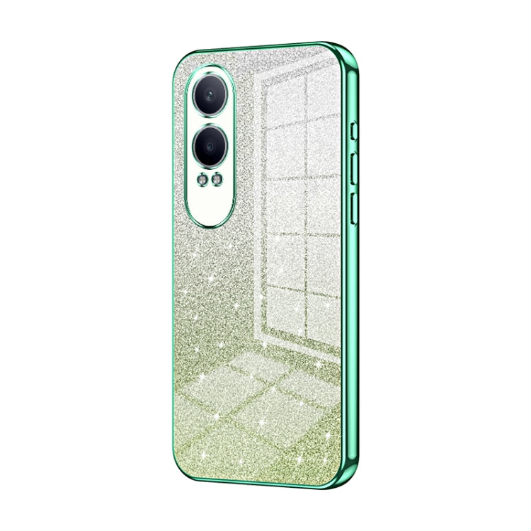 For OPPO K12x Gradient Glitter Powder Electroplated Phone Case