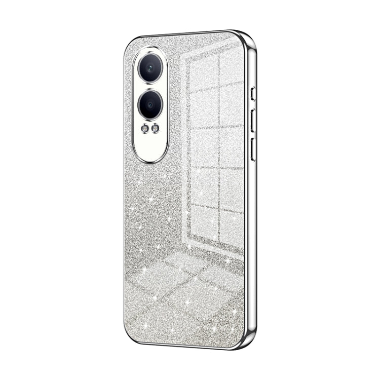 For OPPO K12x Gradient Glitter Powder Electroplated Phone Case