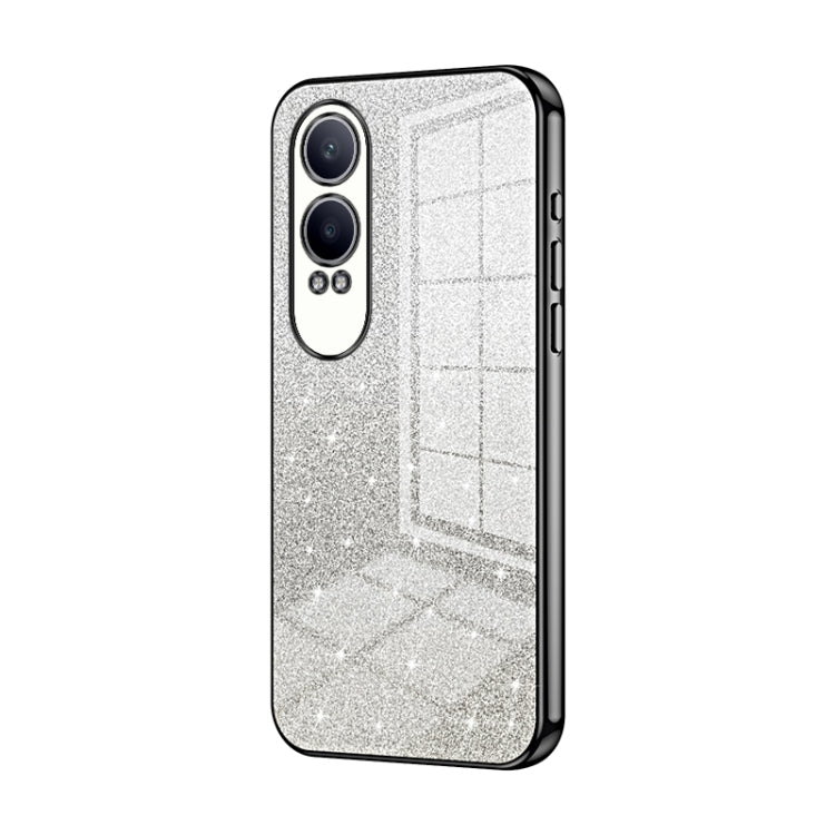 For OPPO K12x Gradient Glitter Powder Electroplated Phone Case