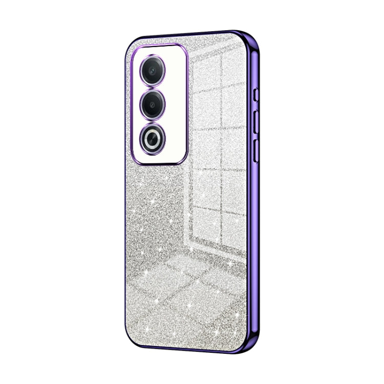 For OPPO A3 Pro Global Gradient Glitter Powder Electroplated Phone Case