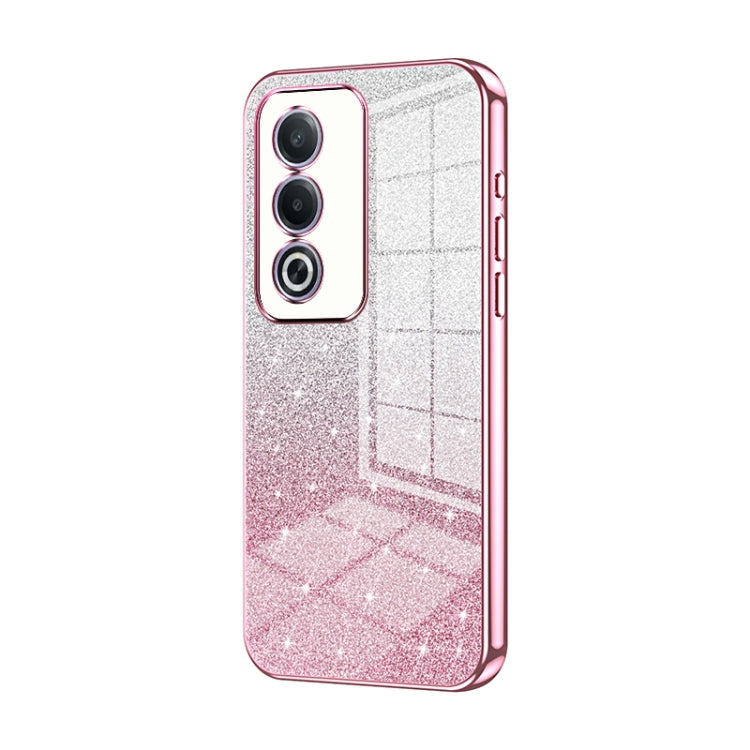 For OPPO A3 Pro Global Gradient Glitter Powder Electroplated Phone Case