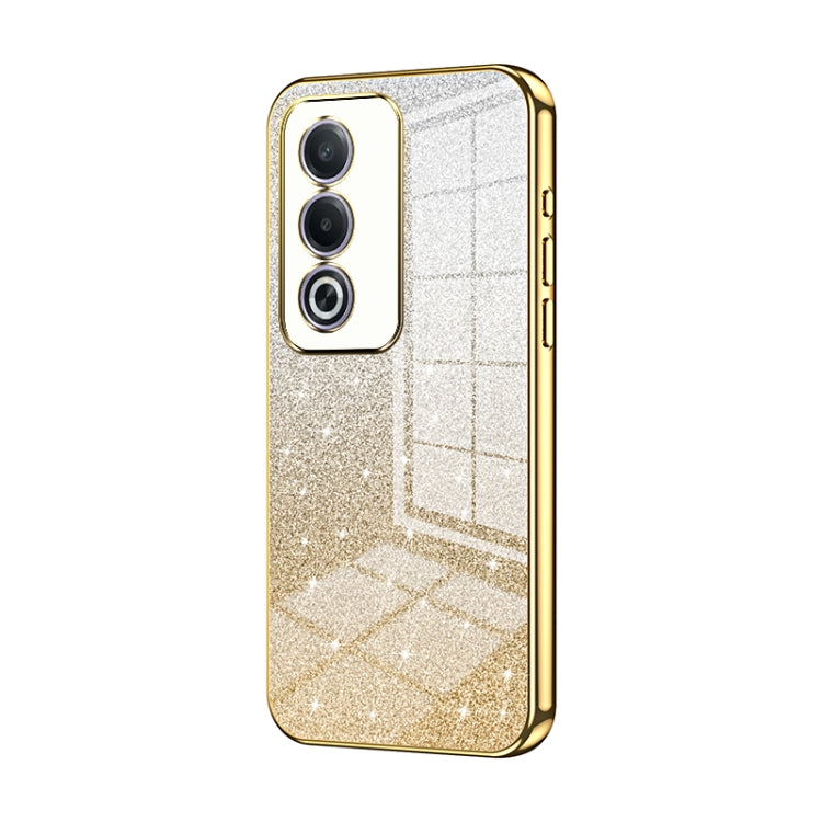 For OPPO A3 Pro Global Gradient Glitter Powder Electroplated Phone Case