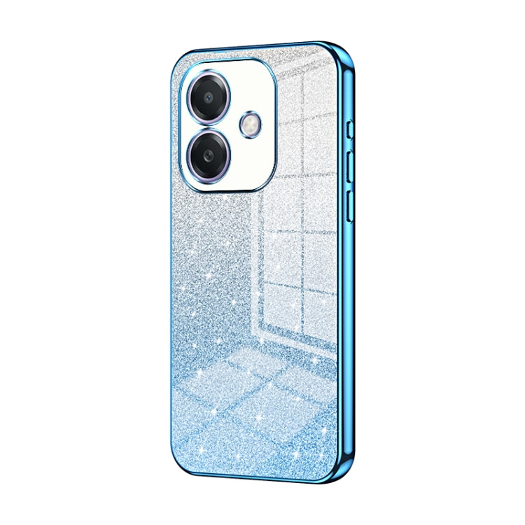 For OPPO A3x Global Gradient Glitter Powder Electroplated Phone Case