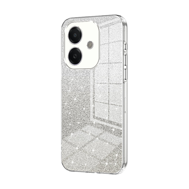 For OPPO A3x Global Gradient Glitter Powder Electroplated Phone Case