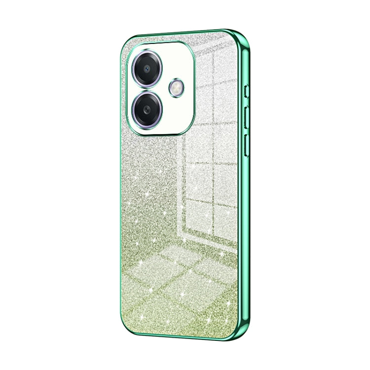 For OPPO A3x Global Gradient Glitter Powder Electroplated Phone Case