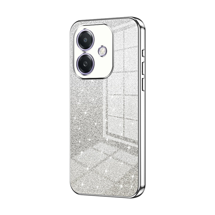 For OPPO A3x Global Gradient Glitter Powder Electroplated Phone Case