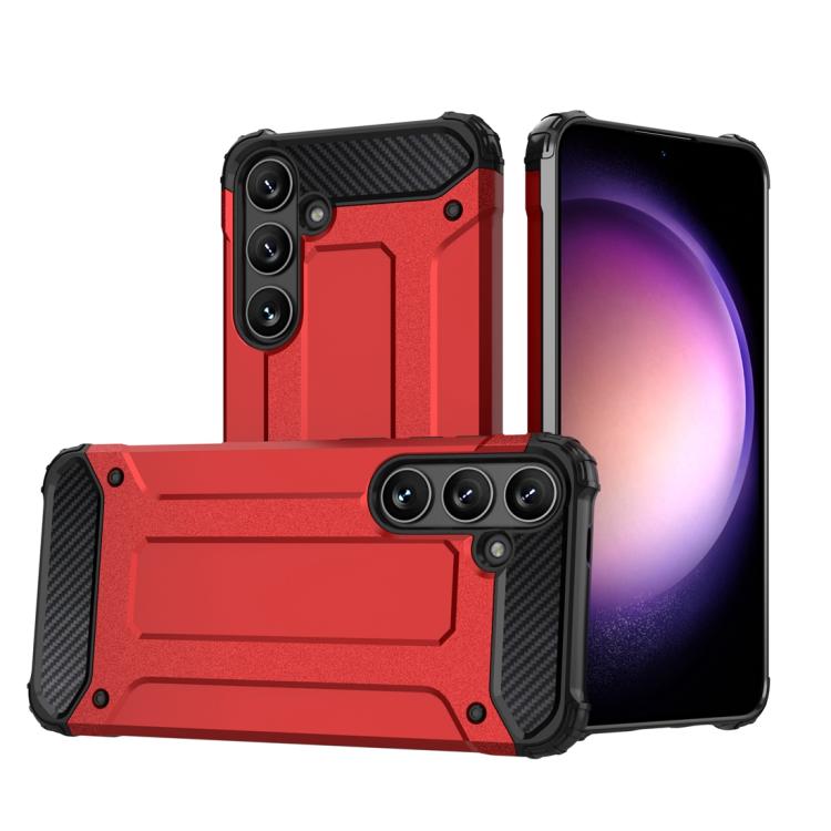 For Samsung Galaxy S25 5G Magic Armor TPU Hybrid PC Phone Case