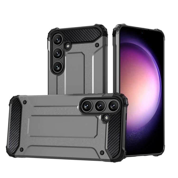 For Samsung Galaxy S25 5G Magic Armor TPU Hybrid PC Phone Case