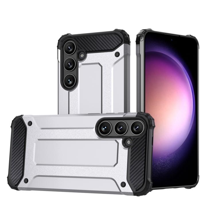 For Samsung Galaxy S25 5G Magic Armor TPU Hybrid PC Phone Case