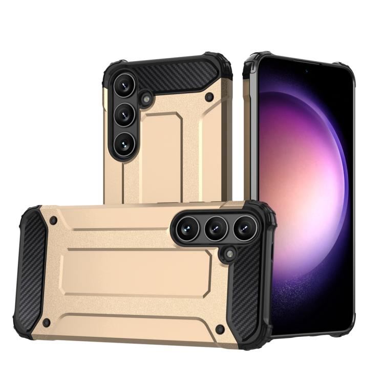 For Samsung Galaxy S25 5G Magic Armor TPU Hybrid PC Phone Case
