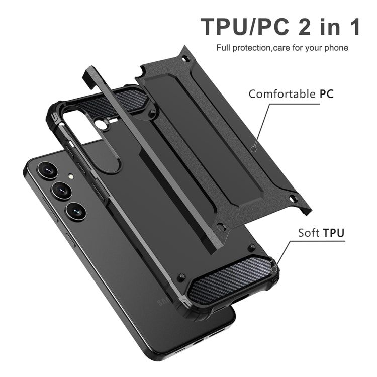 For Samsung Galaxy S25 5G Magic Armor TPU Hybrid PC Phone Case