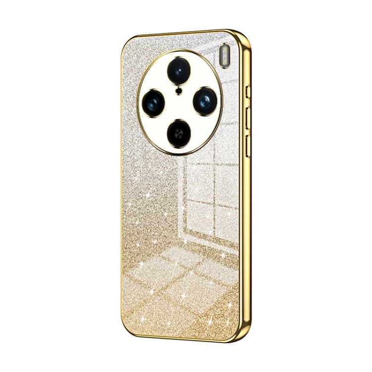 For vivo X100s Pro Gradient Glitter Powder Electroplated Phone Case