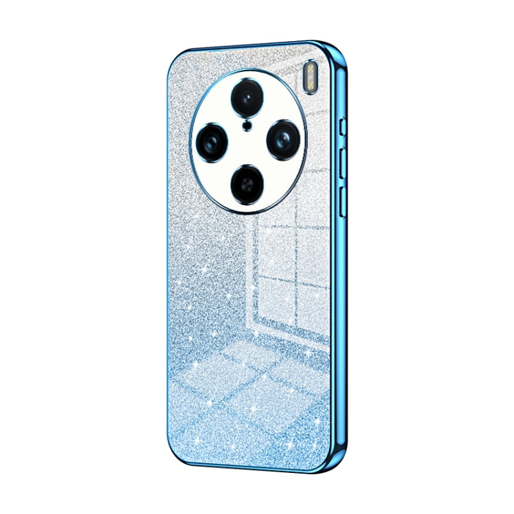 For vivo X100s Pro Gradient Glitter Powder Electroplated Phone Case