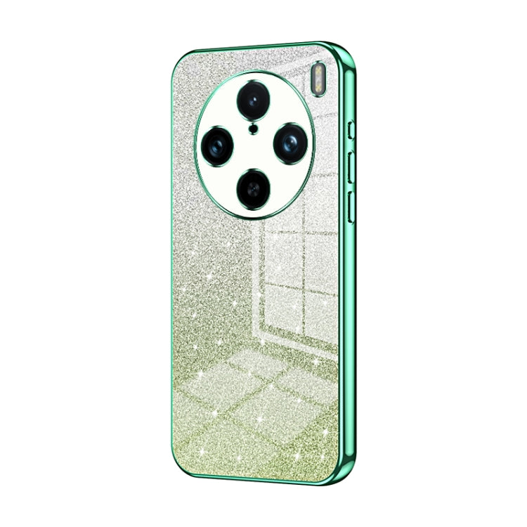 For vivo X100s Pro Gradient Glitter Powder Electroplated Phone Case