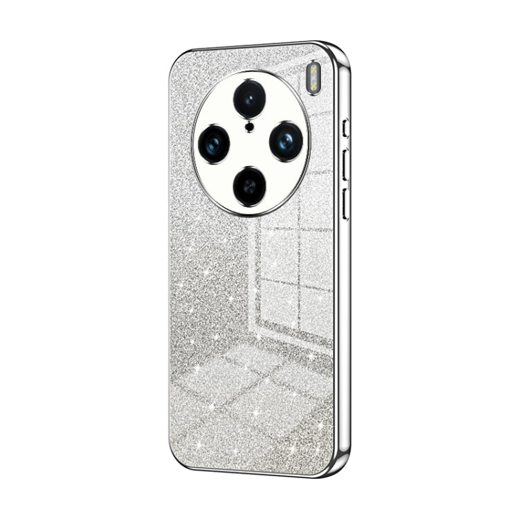 For vivo X100s Pro Gradient Glitter Powder Electroplated Phone Case