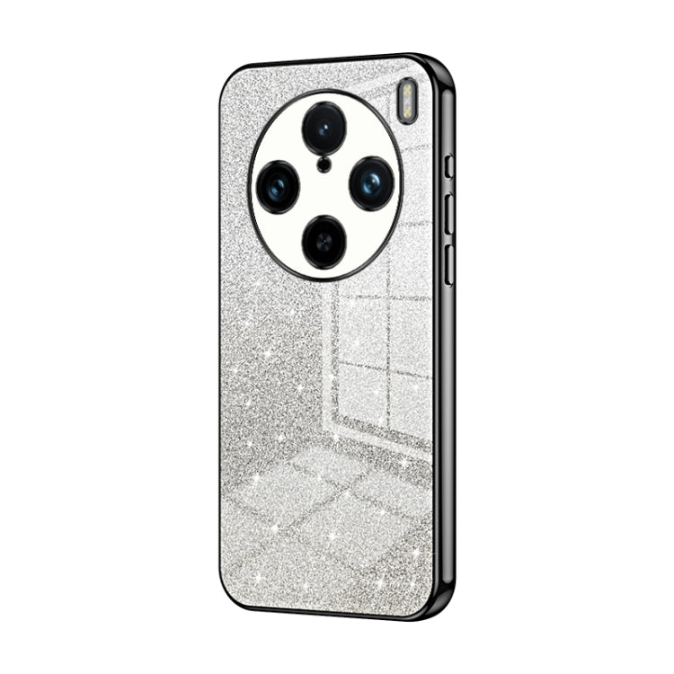 For vivo X100s Pro Gradient Glitter Powder Electroplated Phone Case