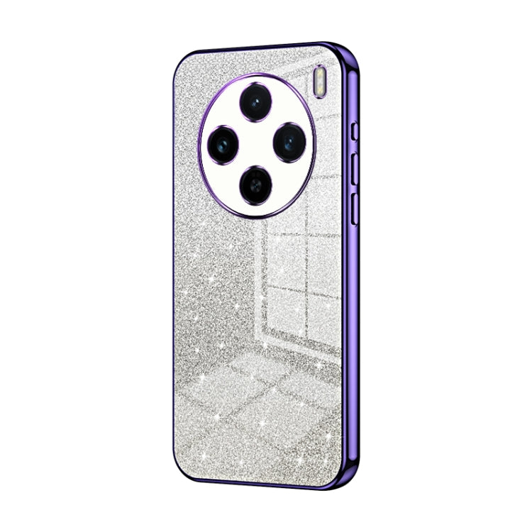 For vivo X100s Gradient Glitter Powder Electroplated Phone Case