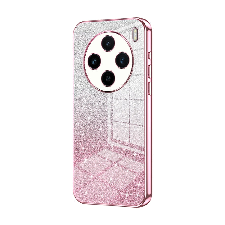 For vivo X100s Gradient Glitter Powder Electroplated Phone Case