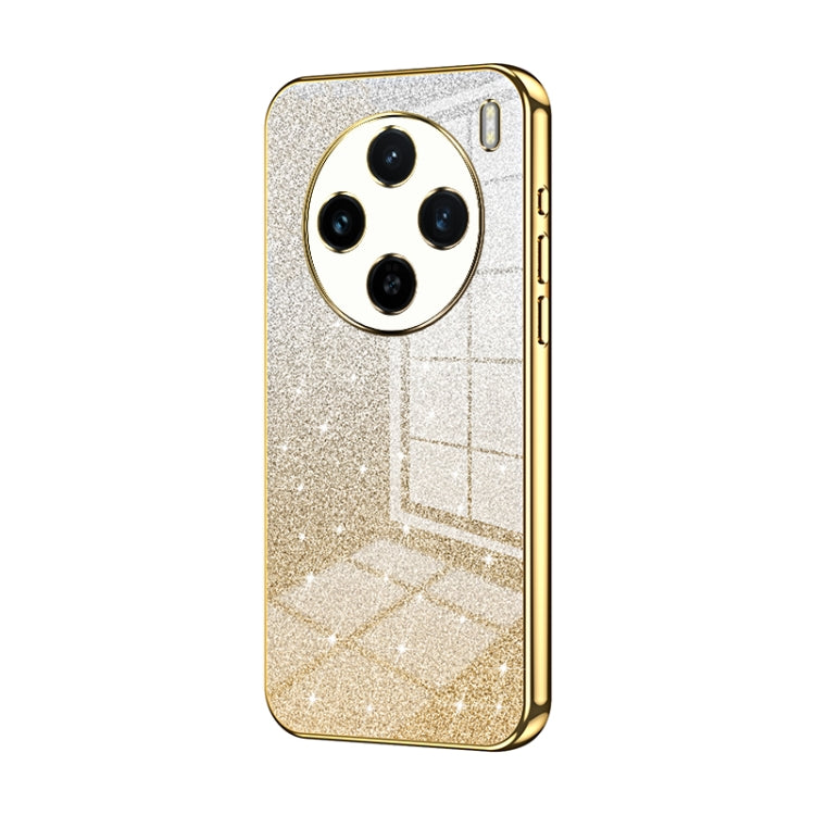For vivo X100s Gradient Glitter Powder Electroplated Phone Case