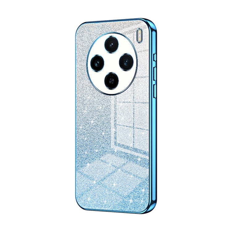 For vivo X100s Gradient Glitter Powder Electroplated Phone Case