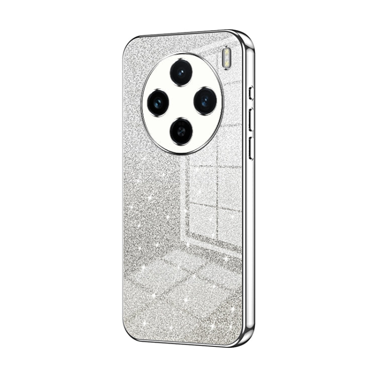 For vivo X100s Gradient Glitter Powder Electroplated Phone Case