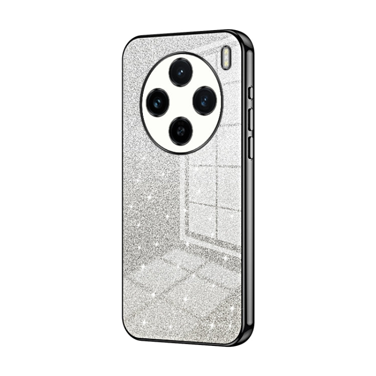 For vivo X100s Gradient Glitter Powder Electroplated Phone Case