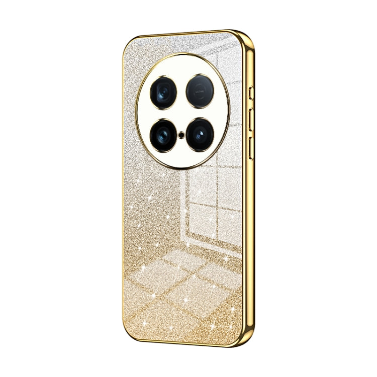 For vivo X100 Ultra Gradient Glitter Powder Electroplated Phone Case