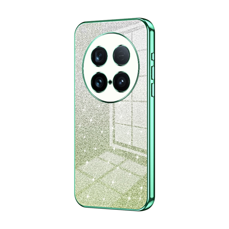 For vivo X100 Ultra Gradient Glitter Powder Electroplated Phone Case