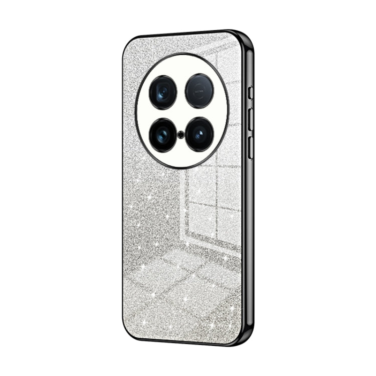 For vivo X100 Ultra Gradient Glitter Powder Electroplated Phone Case