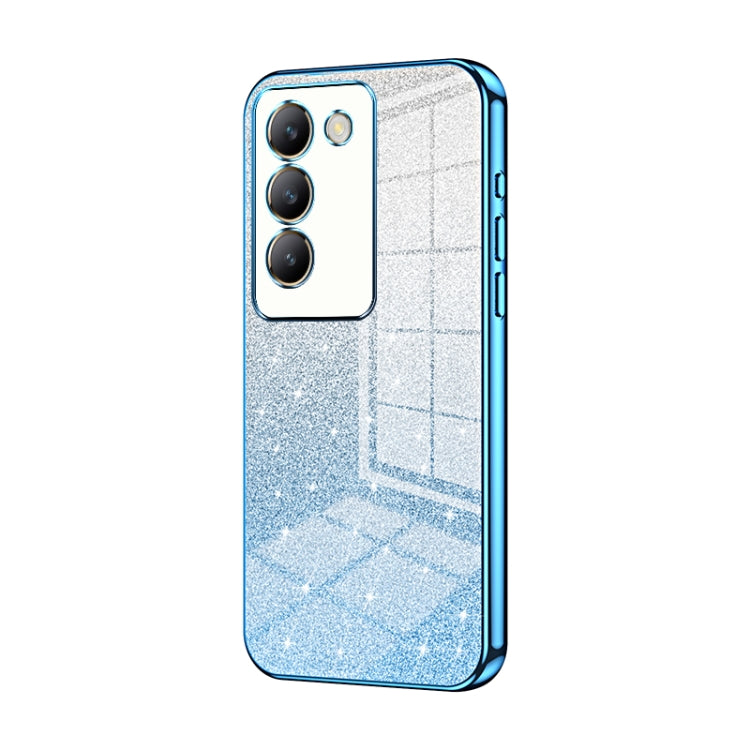 For vivo V30 SE Gradient Glitter Powder Electroplated Phone Case