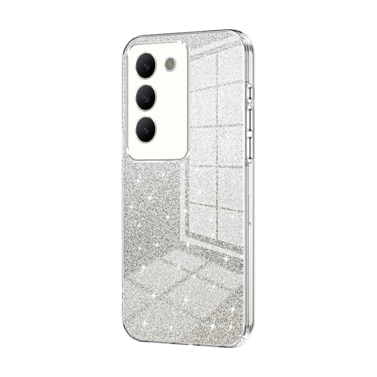 For vivo V30 SE Gradient Glitter Powder Electroplated Phone Case