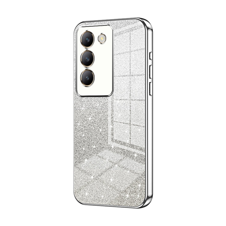 For vivo V30 SE Gradient Glitter Powder Electroplated Phone Case
