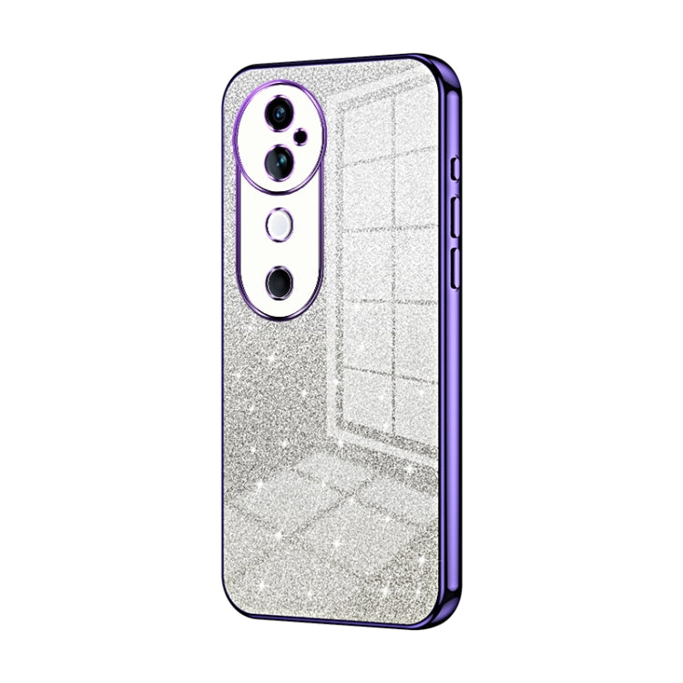 For vivo S19 Gradient Glitter Powder Electroplated Phone Case