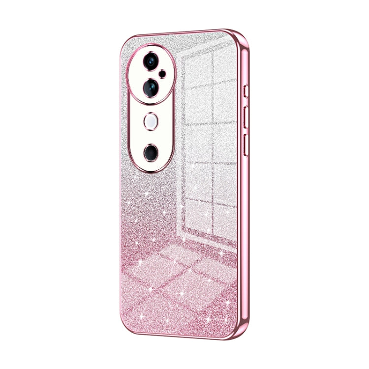 For vivo S19 Gradient Glitter Powder Electroplated Phone Case