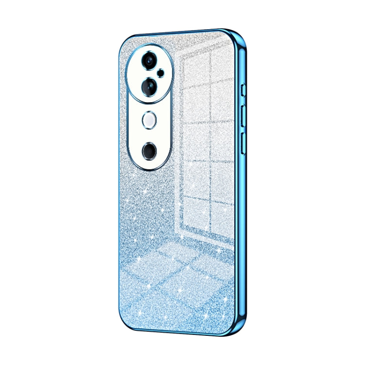 For vivo S19 Gradient Glitter Powder Electroplated Phone Case