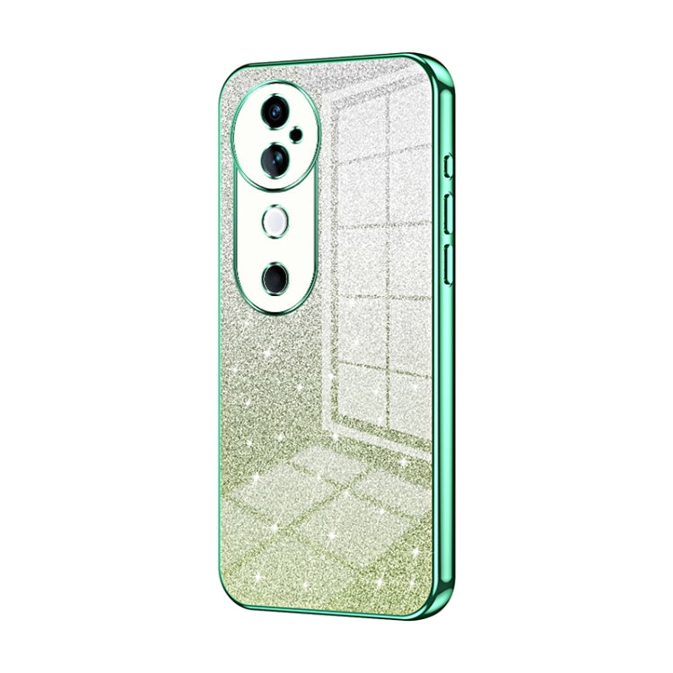 For vivo S19 Gradient Glitter Powder Electroplated Phone Case