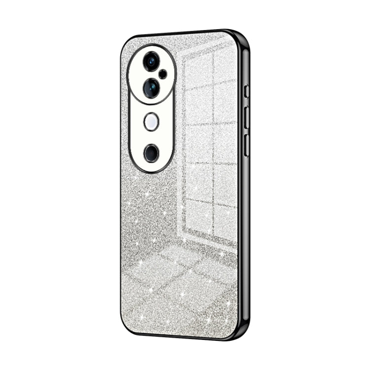 For vivo S19 Gradient Glitter Powder Electroplated Phone Case
