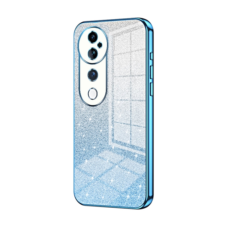 For vivo S19 Pro Gradient Glitter Powder Electroplated Phone Case