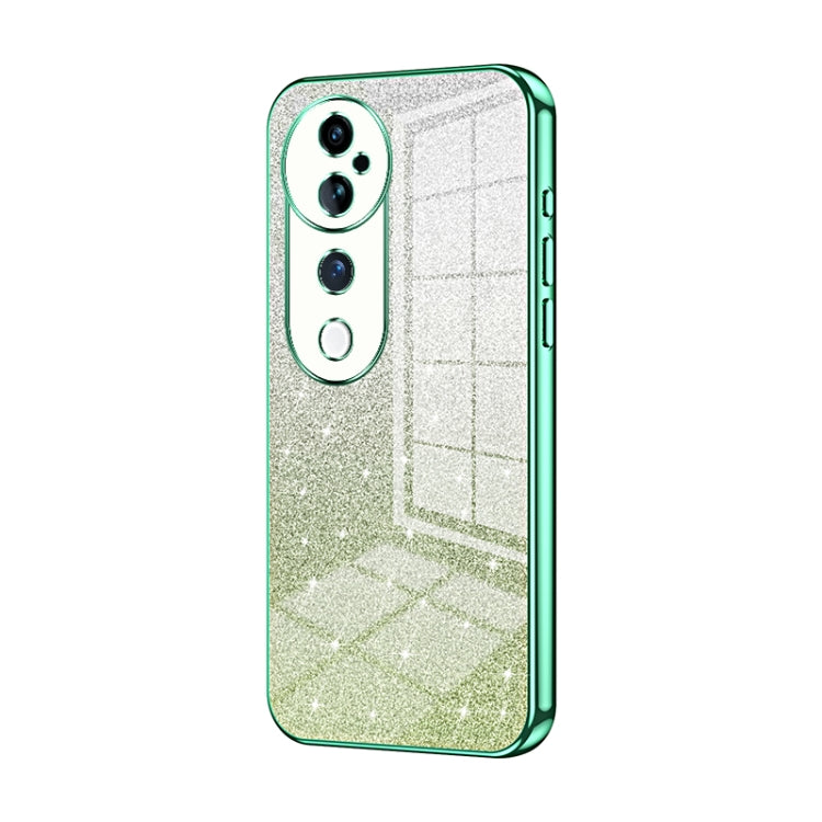 For vivo S19 Pro Gradient Glitter Powder Electroplated Phone Case