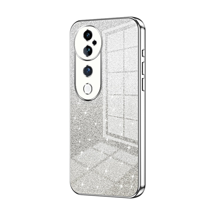 For vivo S19 Pro Gradient Glitter Powder Electroplated Phone Case