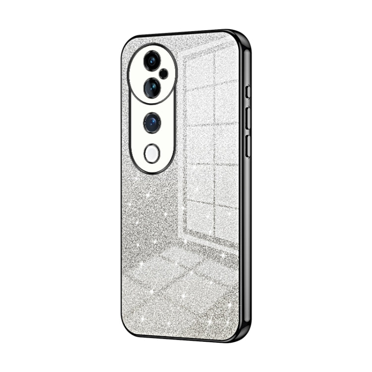 For vivo S19 Pro Gradient Glitter Powder Electroplated Phone Case