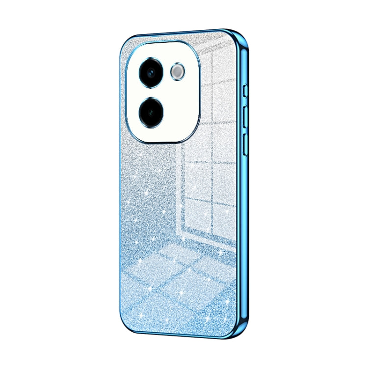For vivo Y200 Gradient Glitter Powder Electroplated Phone Case
