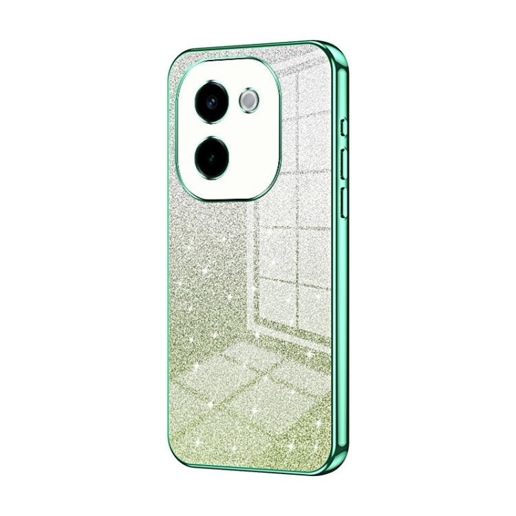 For vivo Y200 Gradient Glitter Powder Electroplated Phone Case