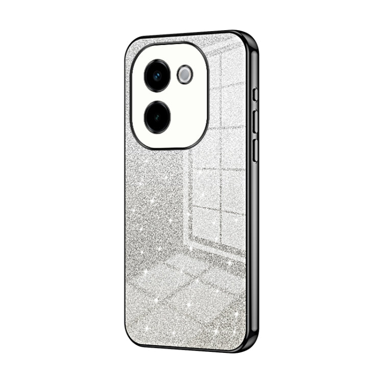 For vivo Y200 Gradient Glitter Powder Electroplated Phone Case