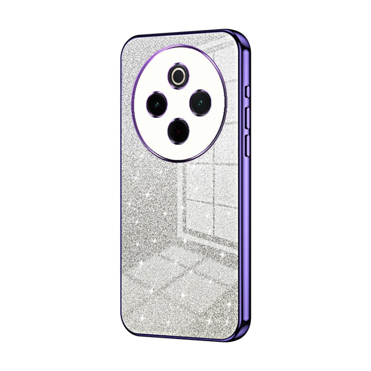For vivo Y300 Pro Gradient Glitter Powder Electroplated Phone Case