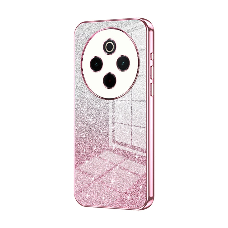 For vivo Y300 Pro Gradient Glitter Powder Electroplated Phone Case