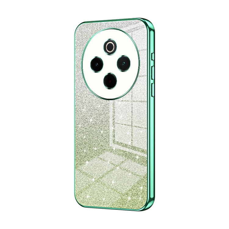 For vivo Y300 Pro Gradient Glitter Powder Electroplated Phone Case